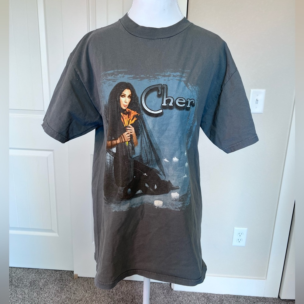 Vintage 1999 Cher Do You Believe Tour Concert Tee PTP 19” Distressed